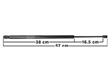 BRAZO DE GAS COFRE GM. PONTIAC / GRAND PRIX 83-94 (57 cm.) 0444 N