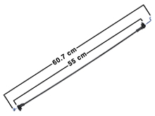 CABLE P/CERRADURA GM. ASTRA (60.70 CM)